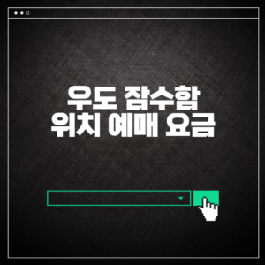 우도 잠수함 예매 요금